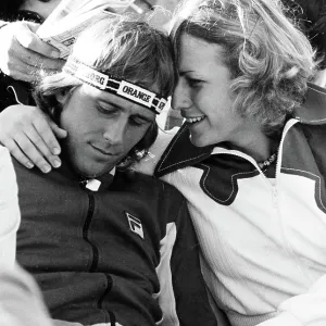 Bjorn Borg and Mariana Simionescu