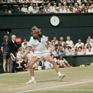 Bjorn Borg Playing Tennis