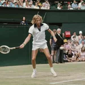 Bjorn Borg Playing Tennis