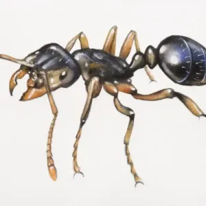 Black Ant Close-up Print