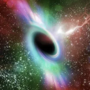 Black Hole Computer Art Print Black Hole Computer Art Print