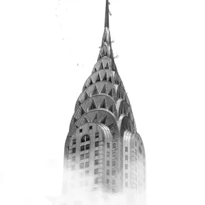 New York City Black and White Art Deco Print New York City Black and White Art Deco Print