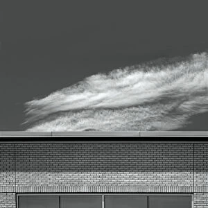 Black And White Roof And Sky