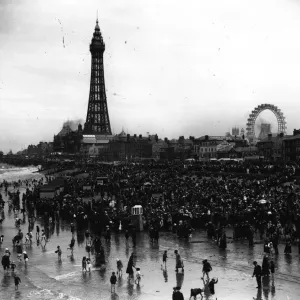 La côte de mer de Blackpool. La côte de mer de Blackpool.