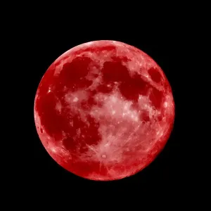 Blood Moon Deep Dark Red Blood Moon Print Blood Moon Deep Dark Red Blood Moon Print