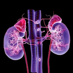 Blood supply of the kidneys