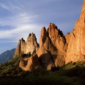 Large Blue Cloud Cover Print, Garden of the Gods Large Blue Cloud Cover Print, Garden of the Gods