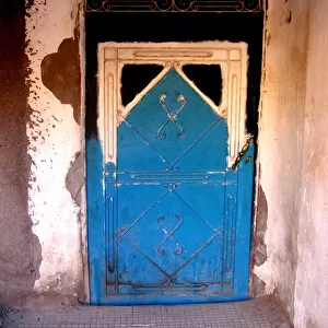 Blue door, Marrakesh, Morocco