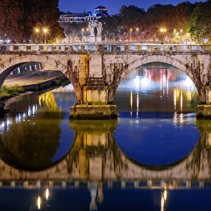 Blue Hour, Ponte Sant Angelo, Rome, Italy