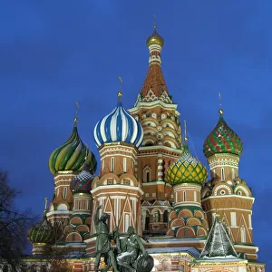 Blue hour over St. Basil Cathedral, Moscow