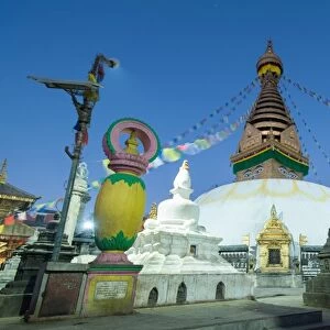 Blue hour Swayambhunath