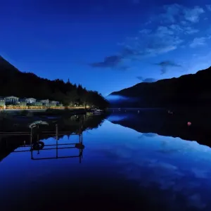 Loch Eck Caravan Park at Blue Hour, Long Exposure Print Loch Eck Caravan Park at Blue Hour, Long Exposure Print
