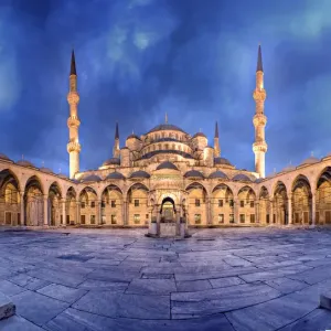 Blue Mosque Istanbul Empty Courtyard Blue Mosque Istanbul Empty Courtyard