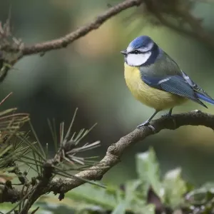 blue tit, conifer, niedersachsen, paridae, perch, pine, pinus, wildlife blue tit, conifer, niedersachsen, paridae, perch, pine, pinus, wildlife