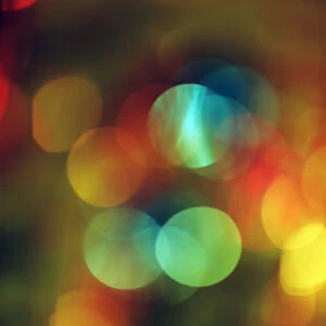 Blurred colored lights, bokeh