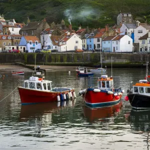 Staithes Harbour Print at Dusk Staithes Harbour Print at Dusk
