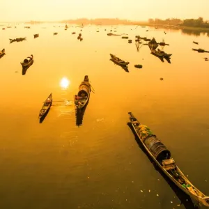 Tam Giang Lagoon Boats Print Tam Giang Lagoon Boats Print