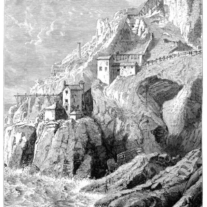 Botallack Mine Cornwall Vintage Engraving Print 1878 Botallack Mine Cornwall Vintage Engraving Print 1878
