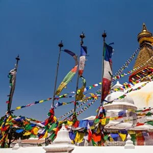 Boudhanath Buddhist stupa, Kathmandu, Nepal
