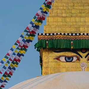 Boudhanath Stupa after reconstruction in 2016