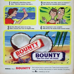 Fine Art Storehouse Print of Bounty 1956 Advertisement. Art Prints