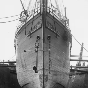 The bow of Sir Ernest Shackletons exploratory vessel SS Endurance