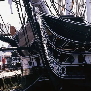 USS Constitution Bow Print