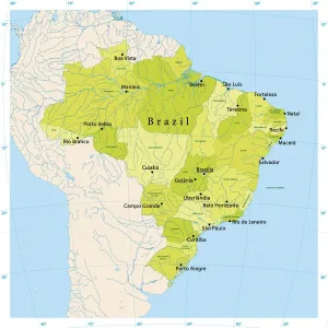 Brazil Vector Map Brazil Vector Map