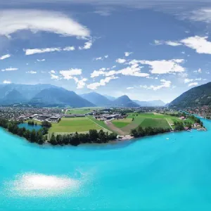 Emerald Lake Brienz Panorama Print Emerald Lake Brienz Panorama Print