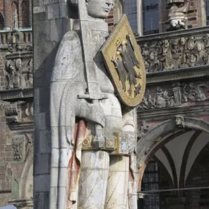 Bremer Roland Print, a photograph of the iconic Bremen statue