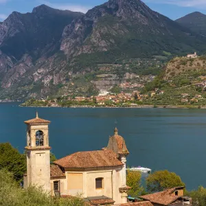 Iseo Lake Church Print Iseo Lake Church Print