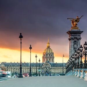 Bridge Alexandre III and Les Invalides, Paris