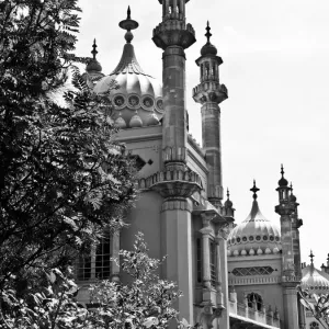 Black and White Print of Brighton Royal Pavilion Turrets Black and White Print of Brighton Royal Pavilion Turrets