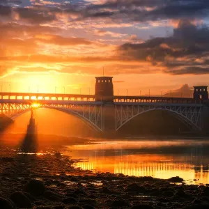 Britannia Bridge Print, Menai Strait, Anglesey