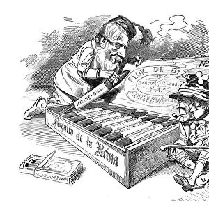 British London satire caricatures comics cartoon illustrations: Cigars