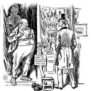 British London satire caricatures comics cartoon illustrations: Antiques shop British London satire caricatures comics cartoon illustrations: Antiques shop