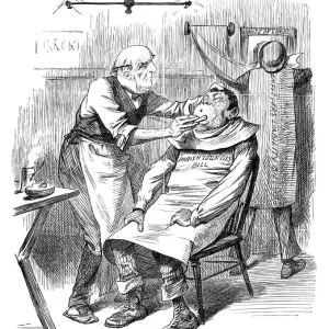 British London satire caricatures comics cartoon illustrations: Barber British London satire caricatures comics cartoon illustrations: Barber