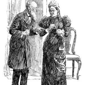 British London satire caricatures comics cartoon illustrations: Couple British London satire caricatures comics cartoon illustrations: Couple