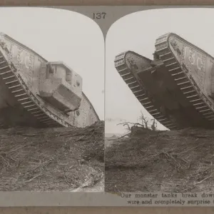 British Mark IV Tank at Cambrai, France