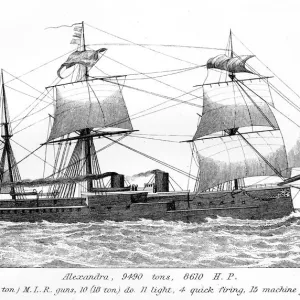 British Royal Navy Warship HMS Alexandra British Royal Navy Warship HMS Alexandra