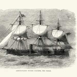 British Royal Navy Warship HMS Pallas (1865)