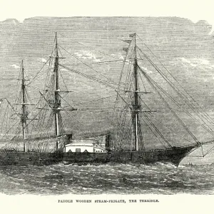 British Royal Navy Warships - HMS Terrible (1845) British Royal Navy Warships - HMS Terrible (1845)