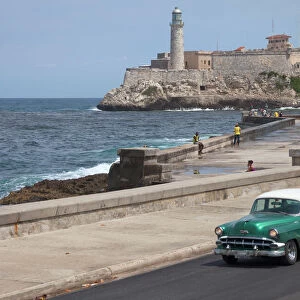 Broken down Classic 50s American car Havana Cuba
