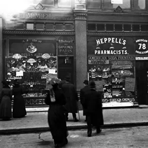 Broken Windows of shops in The Strand at Charing Cross, after the Suffragette Demonstration