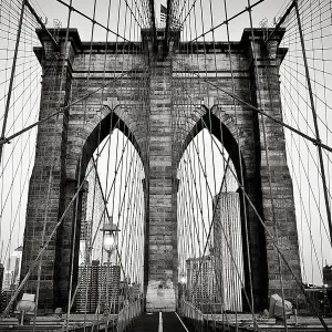 Brooklyn Bridge Cable View Print Brooklyn Bridge Cable View Print
