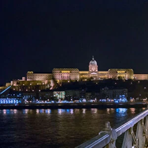 Buda Castle near danube river, Budapest, Hungary