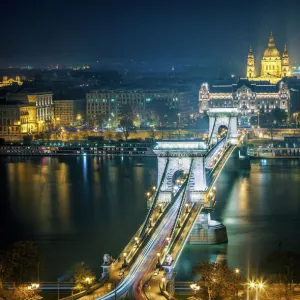 Budapest - Chain Bridge by Night