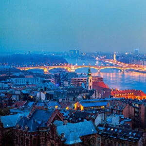Budapest - Margaret Bridge Twilight
