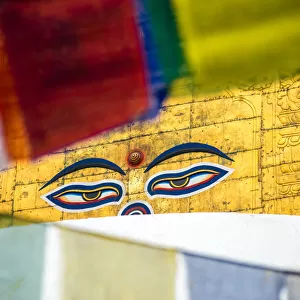 Buddha Wisdom Eyes at the Swayambhunath Stupa