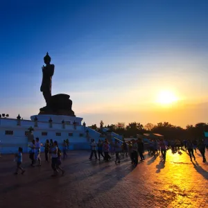 Buddhist ceremony and ritual in Bucha day